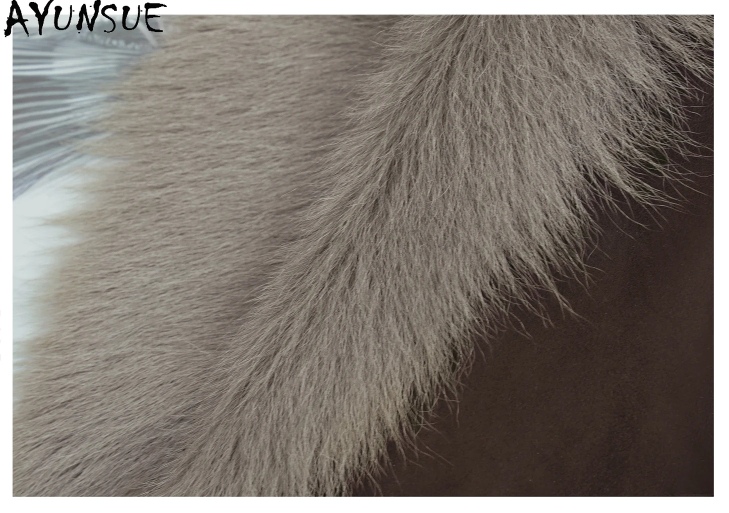 سترة نسائية من الجلد الحقيقي من AYUNSUE معطف فرو من جلد الغنم الطبيعي ملابس شتوية دافئة معاطف نسائية متوسطة الطول لعام 2025 معاطف شوكابا Жénska #4