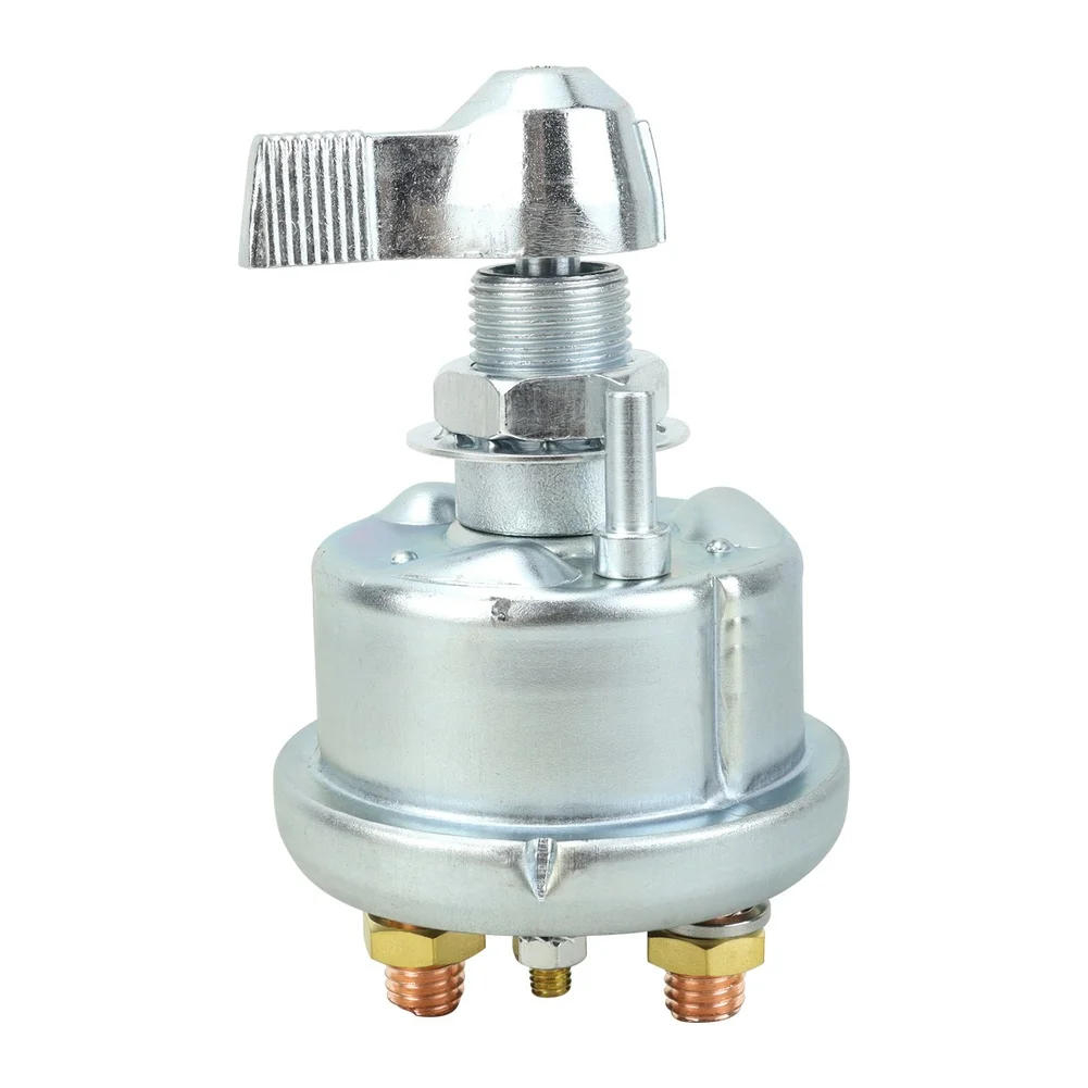 For Car RV Boat for Marine Car Power Cutoff 200A Power Switch For Tight Space Installation Silver High Current Capacity