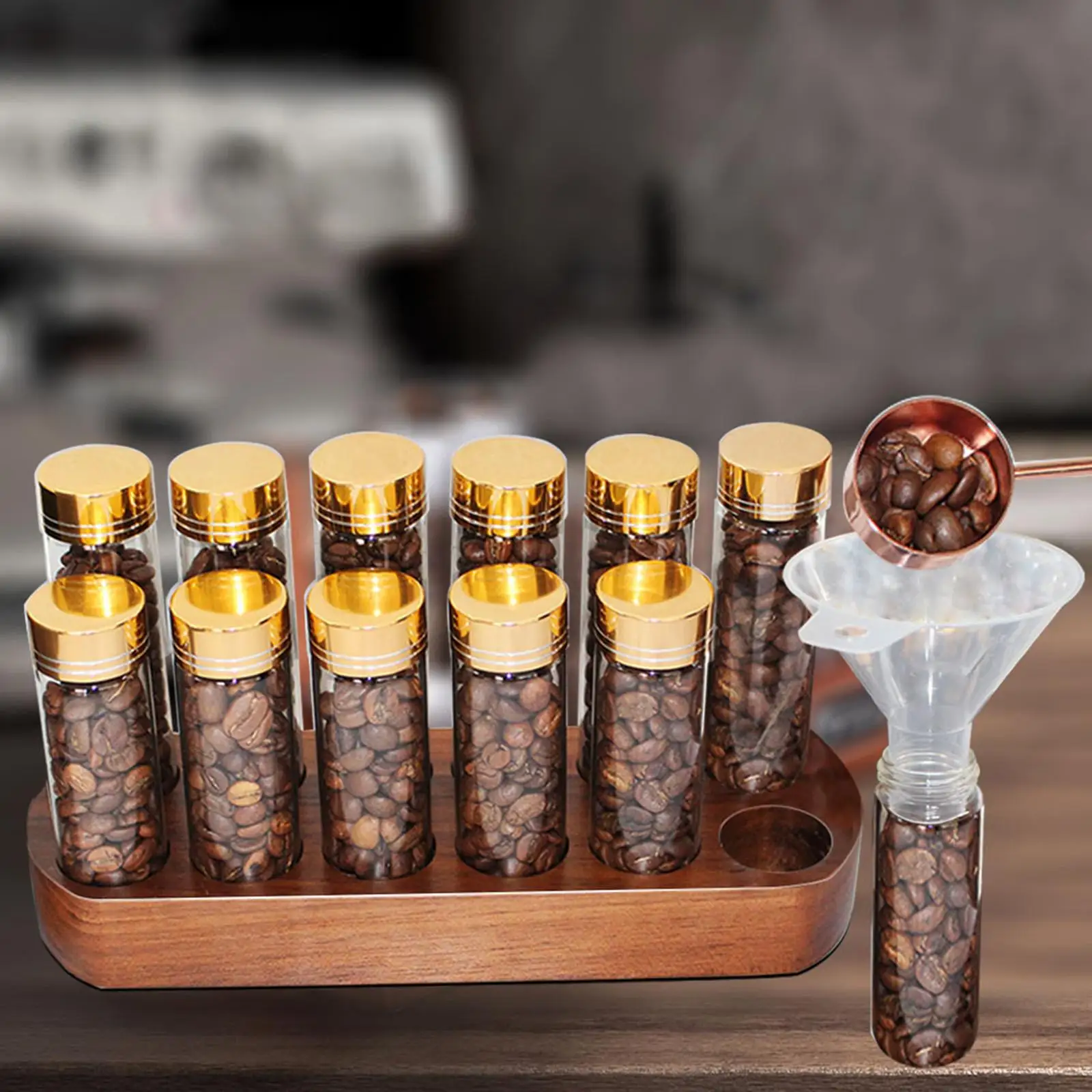 

Single Dose Coffee Bean Storage Tubes Coffee Bean Storage Cellar for Cafe Bar Pantry