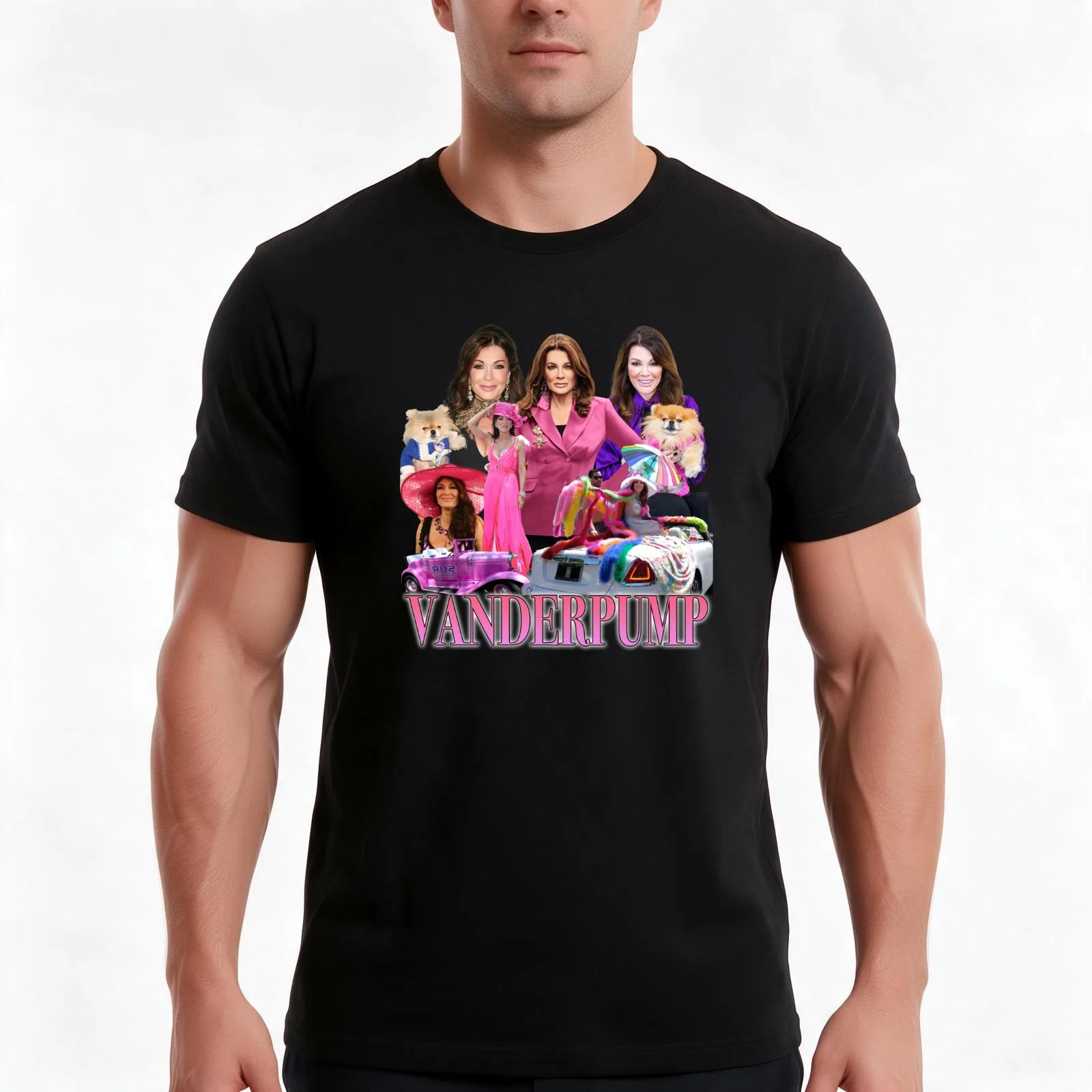 Lisa Vanderpump Retro Tee T-Shirt Summer Casual Cotton Tee Oversized Streetwear Tops Vintage Graphic Print Unisex Men Women