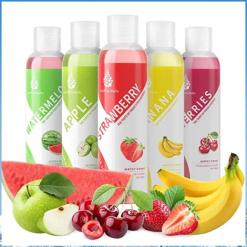 Fruit flavor lubricating oil gel easy cleaning product lubricating lotion vaginal anal sex sex lubricant for men and women