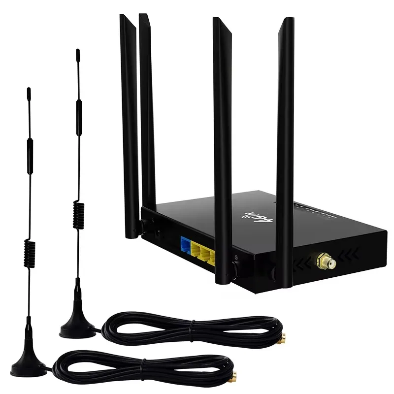 Industrial Router 4G Cpe Wireless Wifi Detachable Antenna 4G Router with Sim Card Slot 5 WAN/LAN Wireless 4g Portable