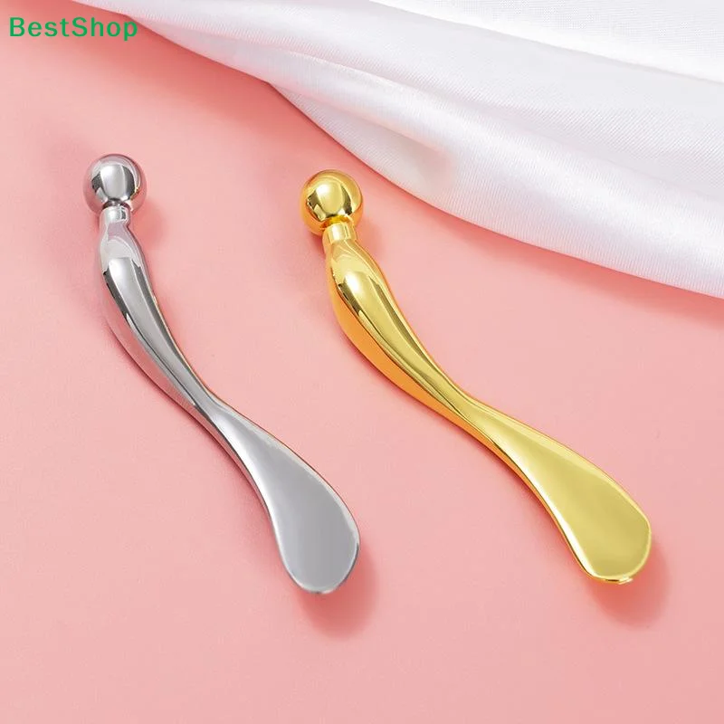 

♥1Pcs Facial Massage Tools | Stainless Steel Gold/Silver Eye & Face Roller Massagers for Skincare