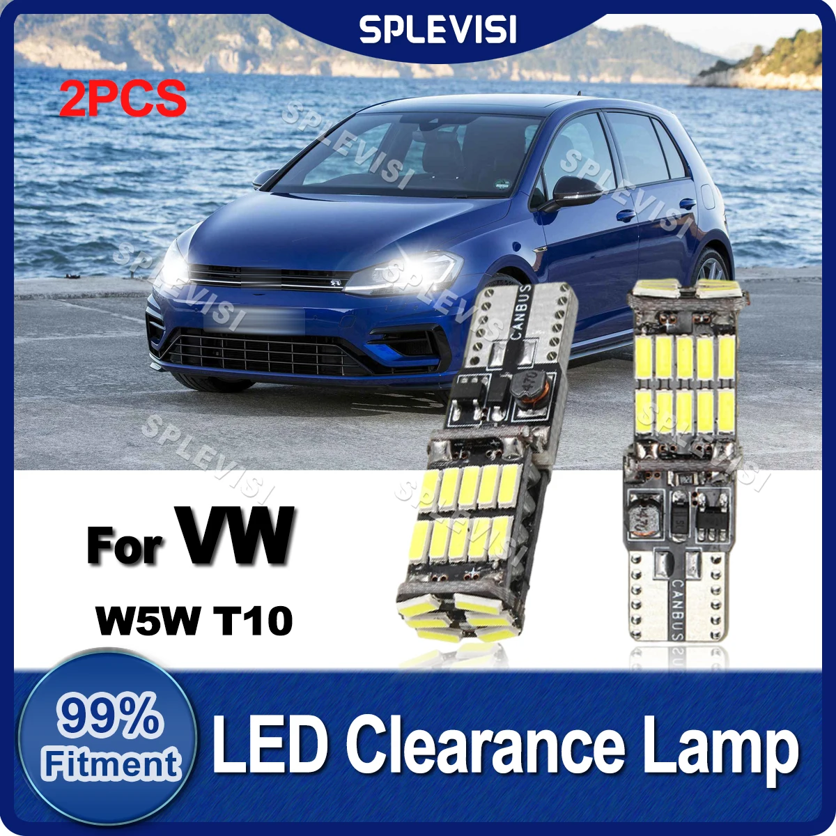 

2PCS W5W T10 LED Parking Light Clearance Lamp Bulb Canbus For VW Golf mk3 mk4 mk5 mk6 3 4 5 6 Passat B5 B5.5 B6 B7 B8 CC Polo 6r