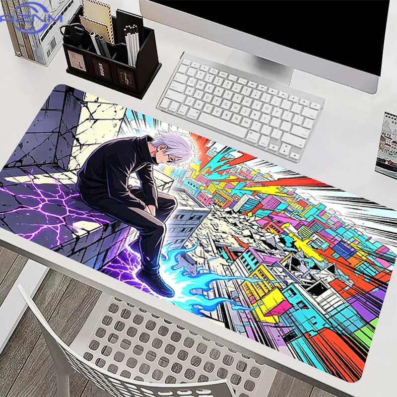 Oversized Mouse Pad Gamer Extended Desk Mat Notbook Keyboard Pad Colorful Gaming Accessories J-jujutsu Kaisen Anime Mousepads
