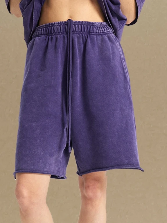 Shorts Summer New 420g Batik Men's Shorts American Street Trendy Brand Retro Men's and Women's Medium Pants