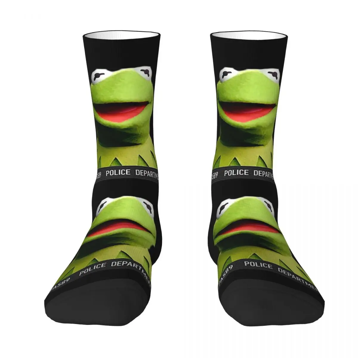 

Носки Kermit Mugshot, супер мягкие чулки в стиле Харадзюку, всесезонные длинные носки, аксессуары для мужчин и женщин, подарок на день рождения