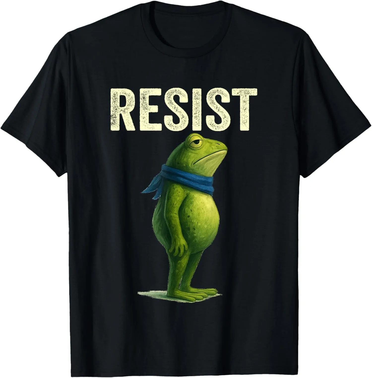 

Винтажная футболка унисекс Resist Funny Frog Portland Frog Protest