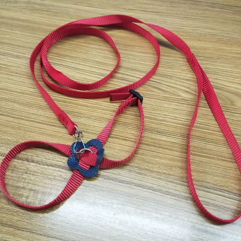 Nylon Pet Harness and Leash for Hamster Adjustable Ferret Rat Mouse Bunny Harnesses Vest Lead Rope Leash Pig Accessories