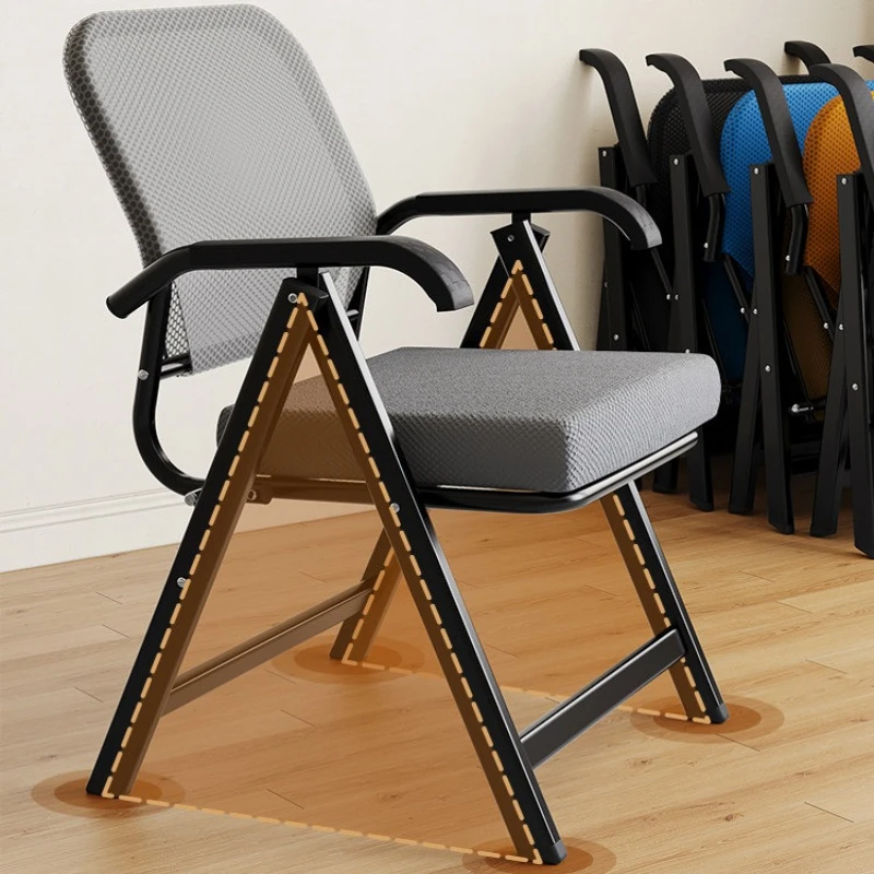 Folding leisure office chair movable Armchair Breathable backrest Desk chair ergonomic Travel стул компьютерный office furniture