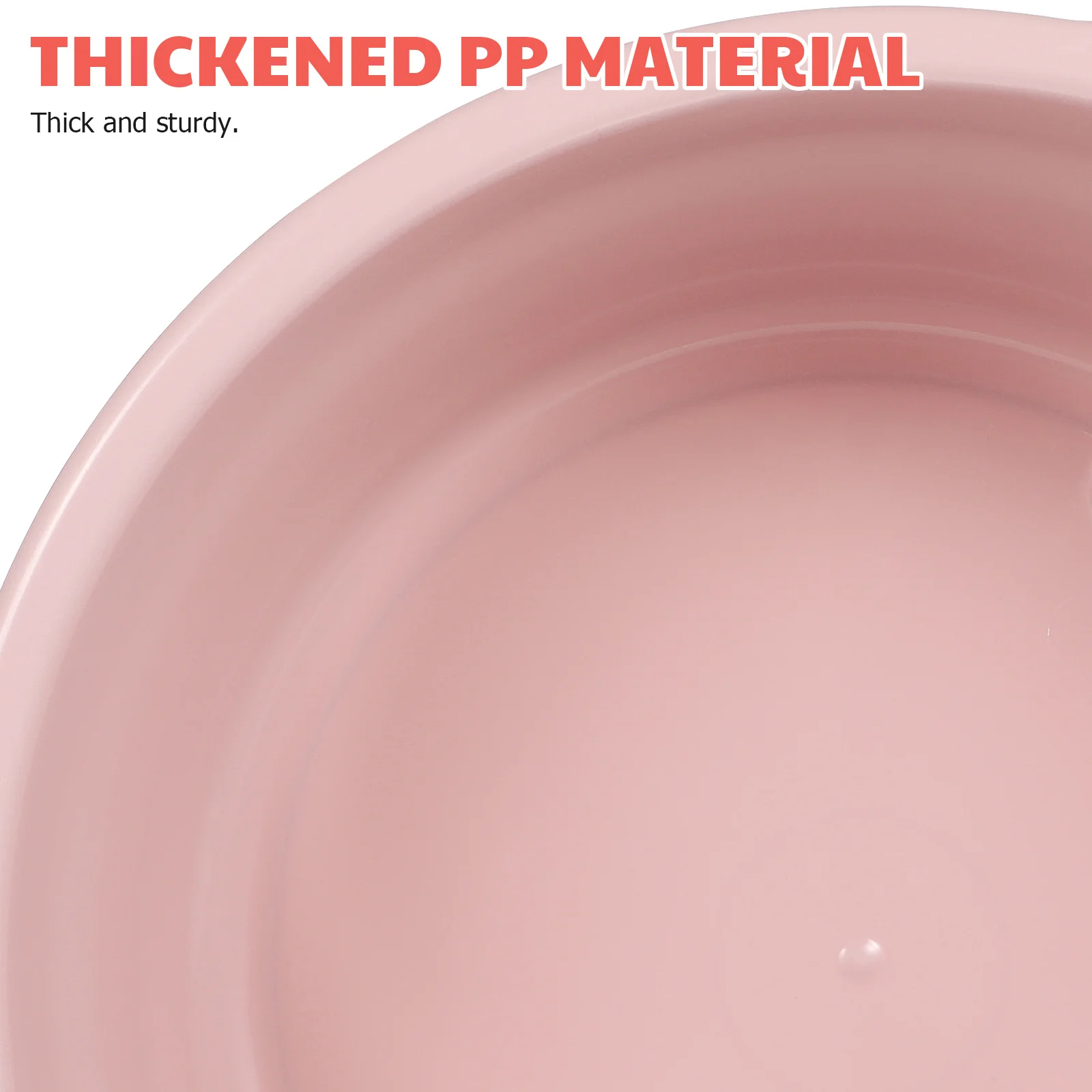 

2Pcs Wash Basins Plastic Medium Pink Household Kitchen Bathroom Multipurpose Foot Face Washing Durable Eco-Friendly