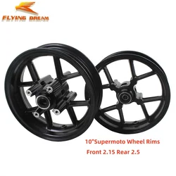 Pit Dirt Bike Motocycle GP /Motard /Supermoto On Road Tubeless Alloy Wheel , Size 2.15-10/2.50-10