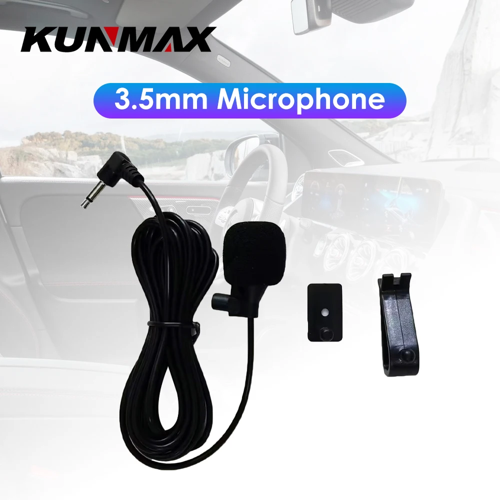 Car GPS Navigator 3.5mm Jack Plug Car Stereo External  Microphone Mono Audio Microphone for Car Auto Vehicle GPS Player