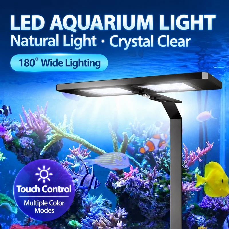 AS Coral Reef LED Aquarium Light Small Saltwater Tank Light High CRI Full Spectrum LED for Coral Growth