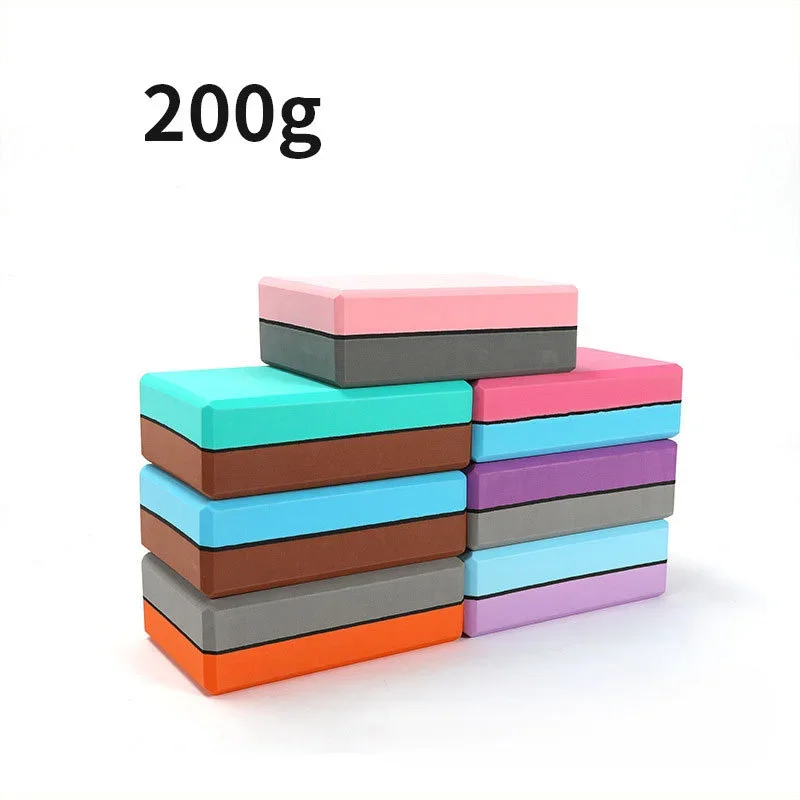 22.8 * 15.2 * 7.2 EVA Yoga Brick Pressure-resistant Sports Fitness Dance Leg-pressing Yoga Block 200g Starting From 3 Pieces