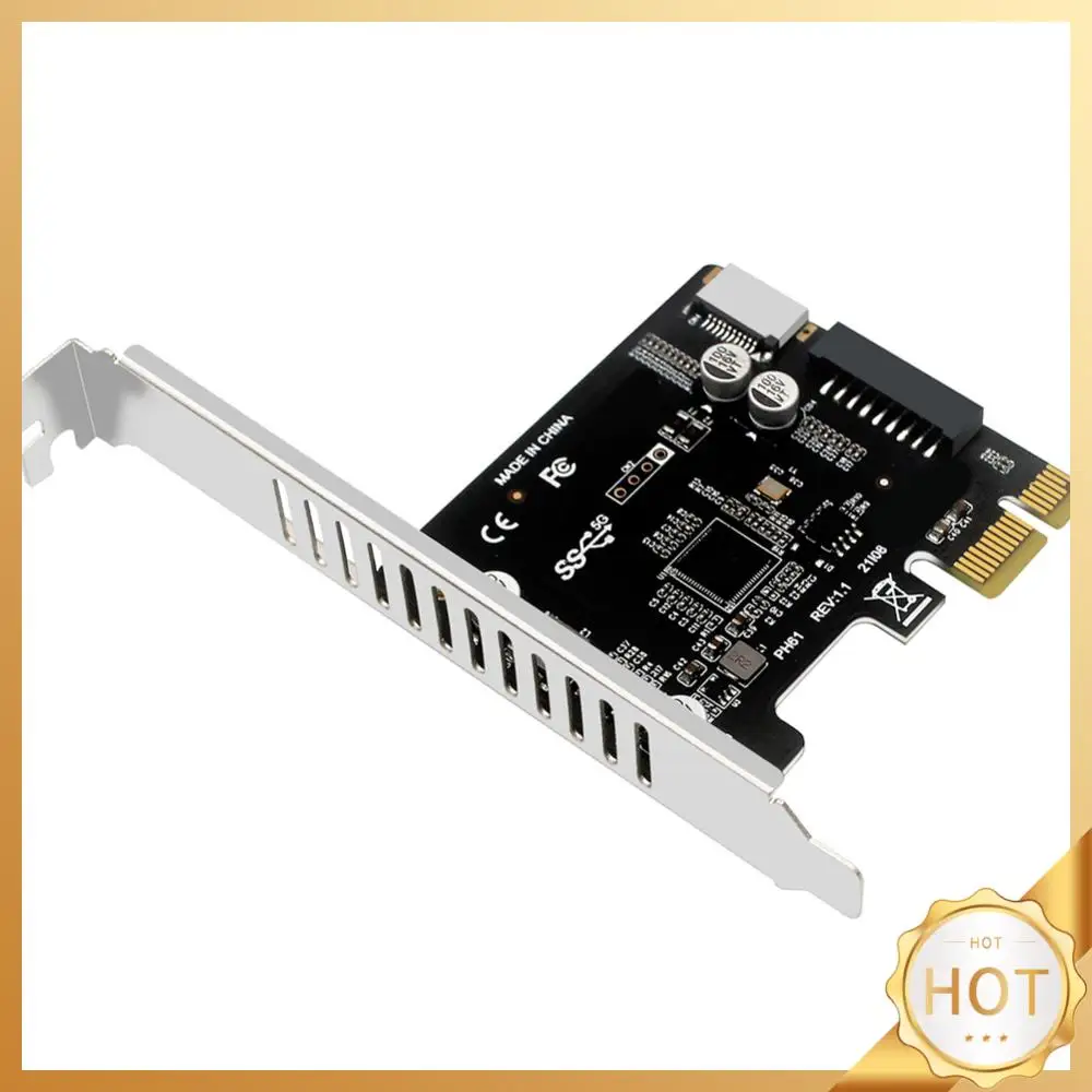 

Компьютерная карта расширения PCI-E к USB 3.0 PCIE, 5 Гбит/с, 19-контактный PCI-E 1 к USB 3.0, плата расширения сплиттера-концентратора