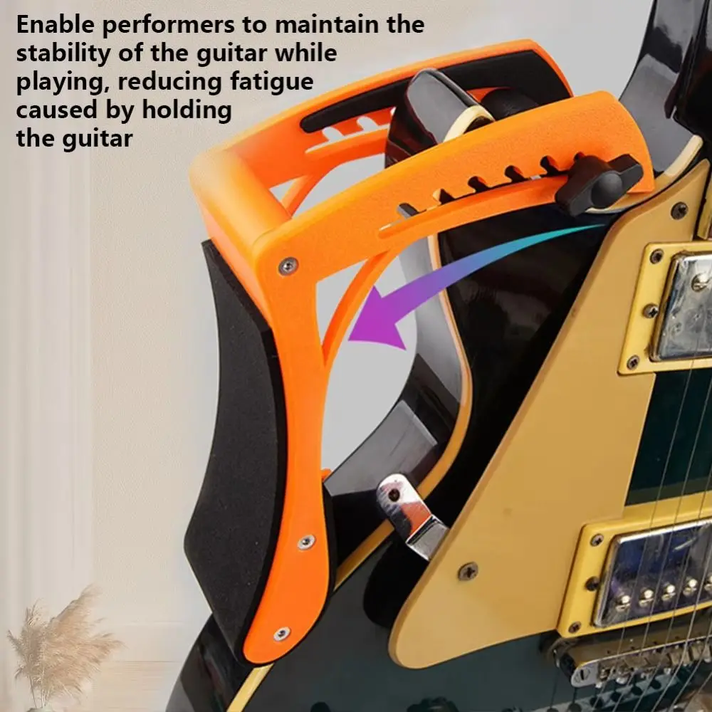 

Регулируемая подставка для ног для гитары, профессиональная портативная подставка для гитары, эргономичная практичная подушка для поддержки гитары, табурет для ног для гитары