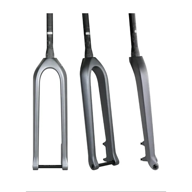 

Mountain bike carbon fiber front fork road bike barrel shaft hard fork bicycle carbon fork full hidden inner wiring straight pip