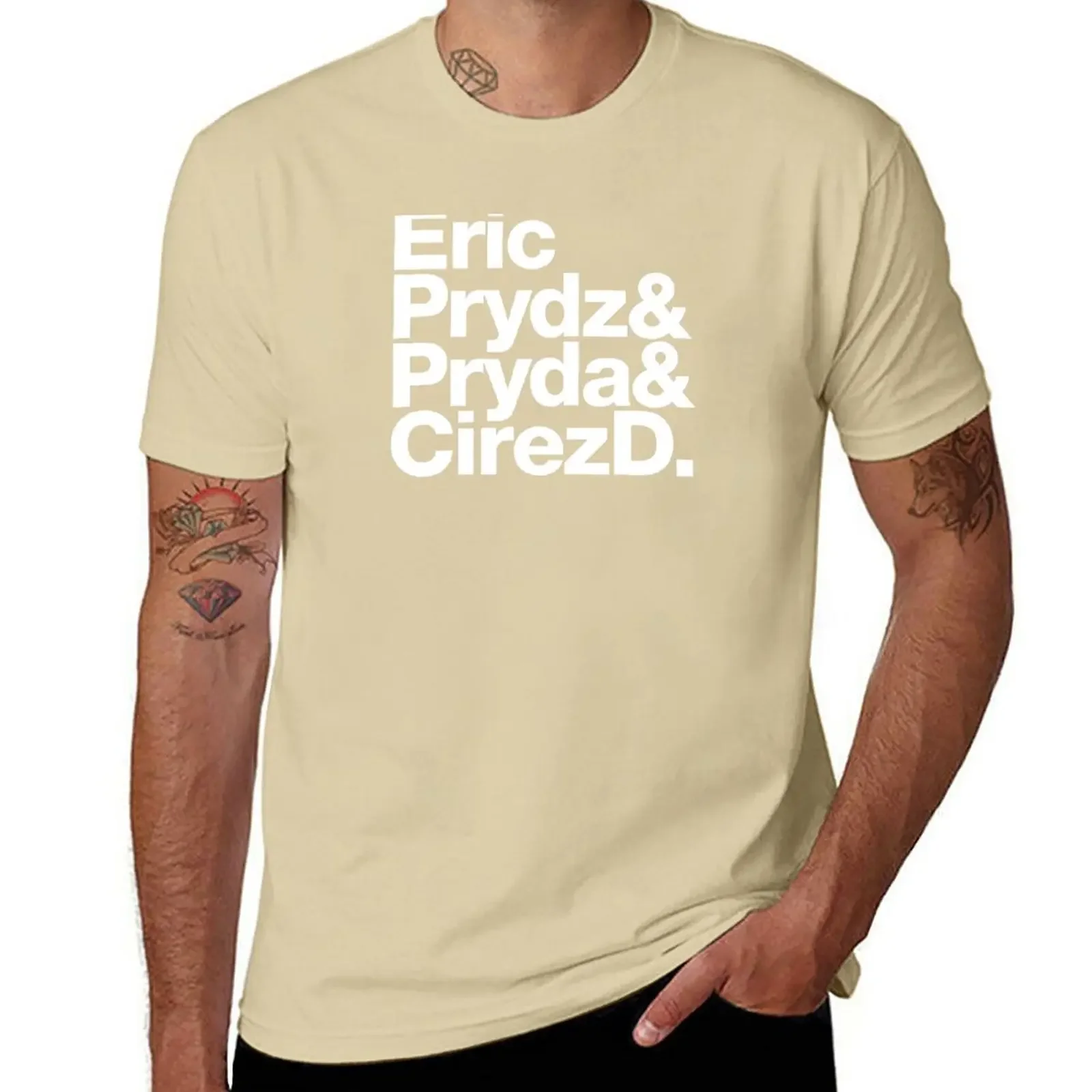 T-shirt short Men's t shirts Eric Prydz AKA Pryda AKA Cirez D T-Shirt cute clothes men clothing graphic oversized harajuku funny