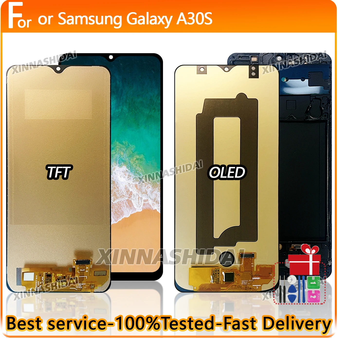 6,4 ''TFT/OLED Für Samsung Galaxy A30s A307F A307 A307FN LCD Display Touchscreen Digitizer Ersatz Für Samsung a30S LCD