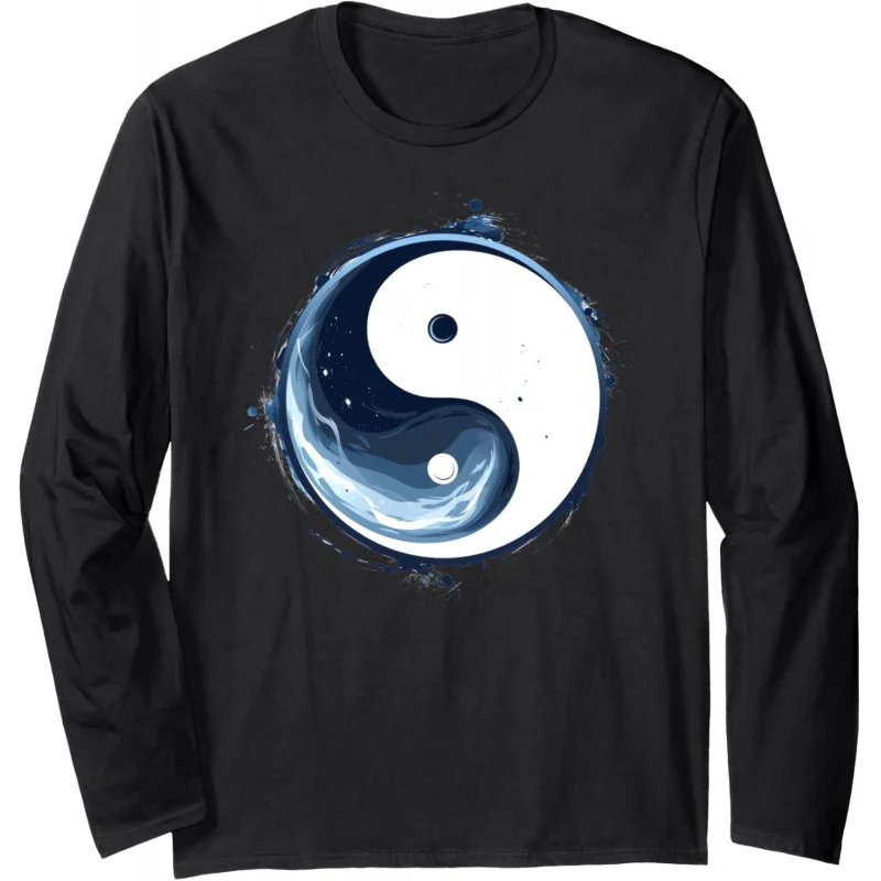 

Retro Yin Yang Feng Shui Tai Chi Diagram Top Long Sleeve T-shirt