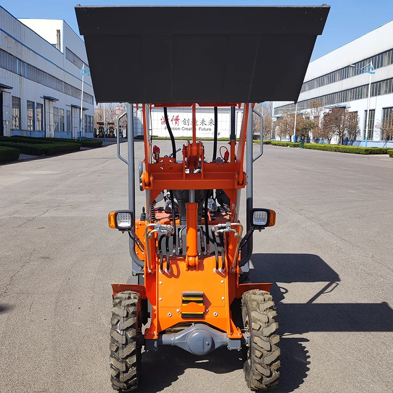 Chinese Manufacturers Customized Small New Loading Transportation Tool 400 KG Mini Loader 4×4 Wheeled New Energy Electric Loader