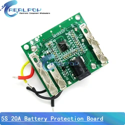 5S 18V 21V 20A Battery Charging Protection Board Li-Ion Lithium Battery Pack Protection Circuit Board BMS Module For Power Tools