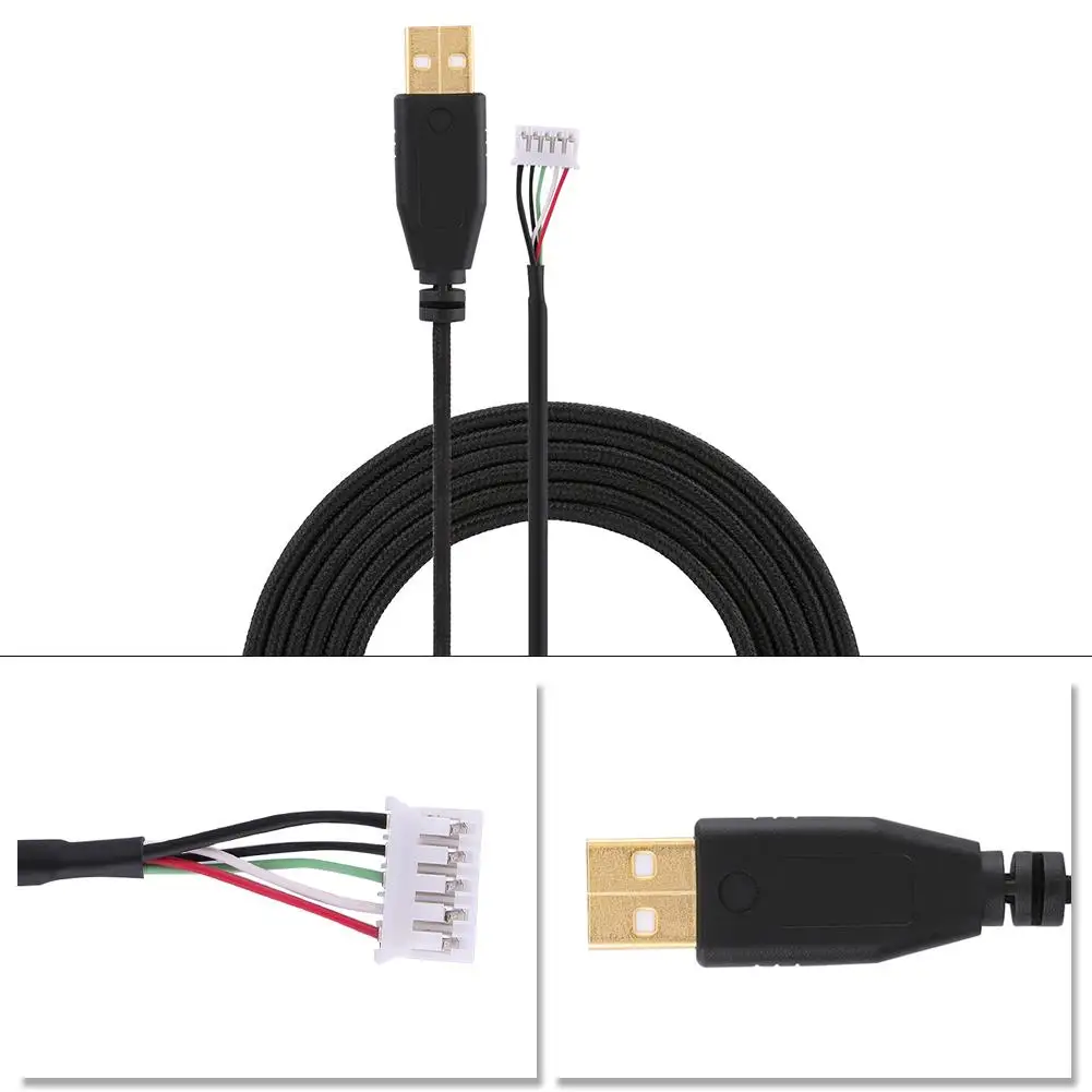 2M Replacement USB Mouse Cable for logitech MX518/G9/G9X & for razer Naga 2014 - Special High-Quality Wire