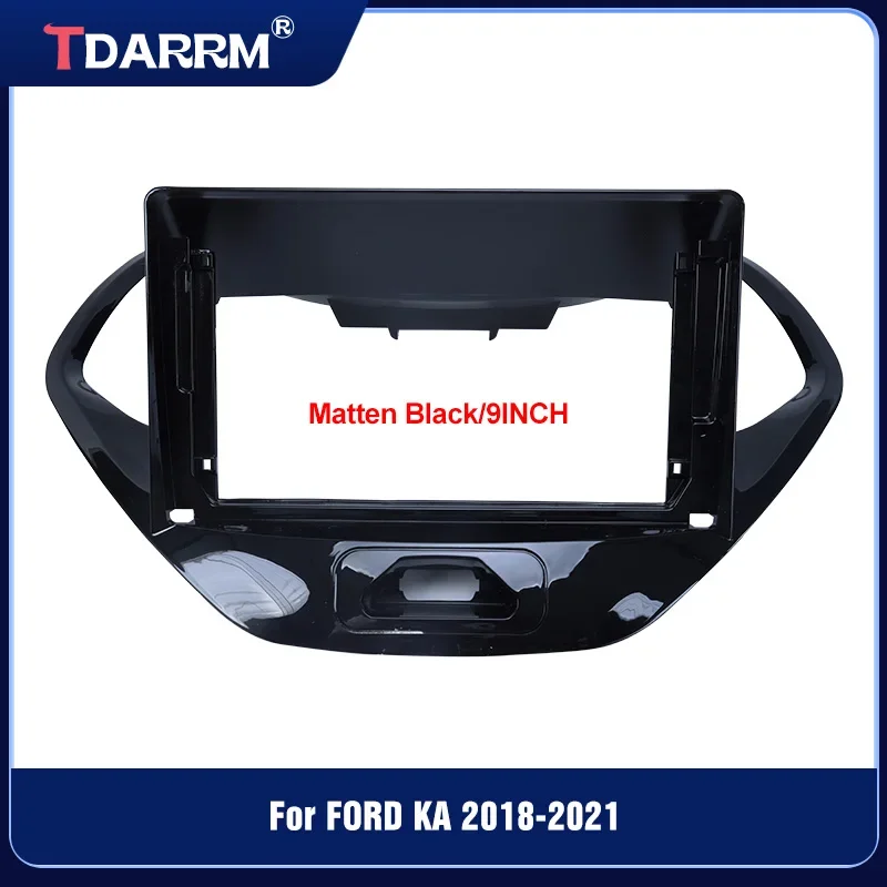 9 INCH Car DVD Player Dash Fitting Panel Frame Kit Car Audio 2DIN Adapterx For  Ford FIGO ASPIRE FREESTYLE KA 2018-2021