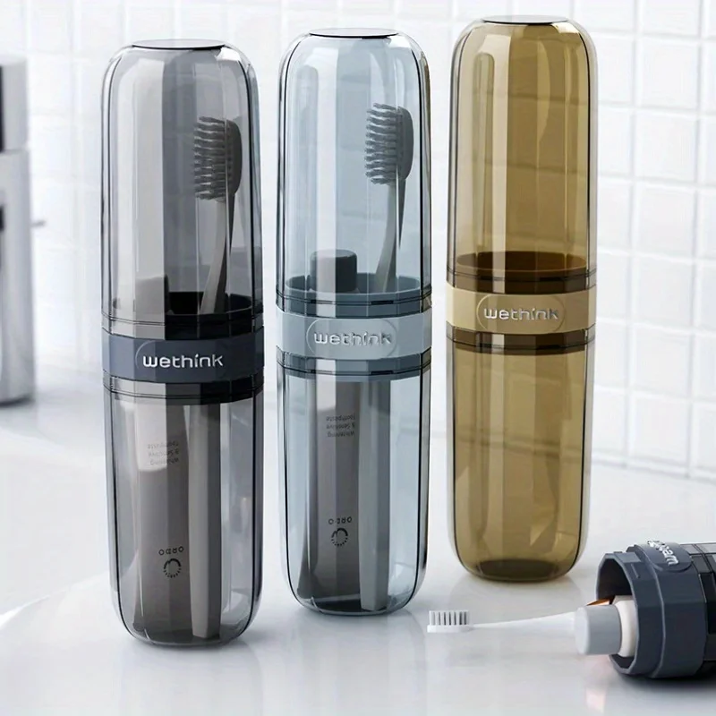 1PC Toothbrush Travel Containers Transparent Portable Toothbrush Case Outdoor/business Trip/travel Acessories