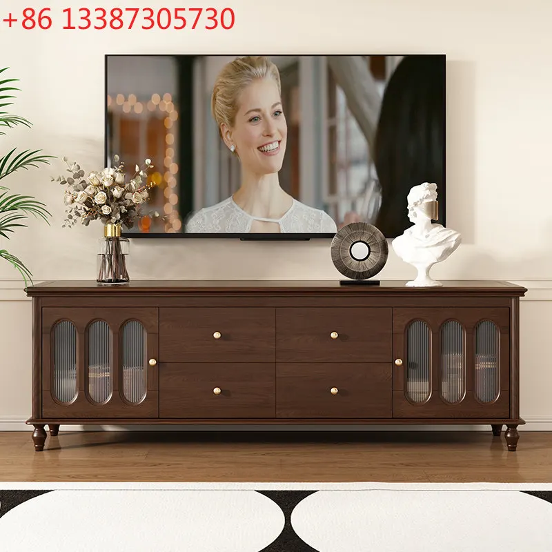 

Французский антикварный телевизионный шкаф из массива дерева, высокий, для гостиной, в американском стиле.