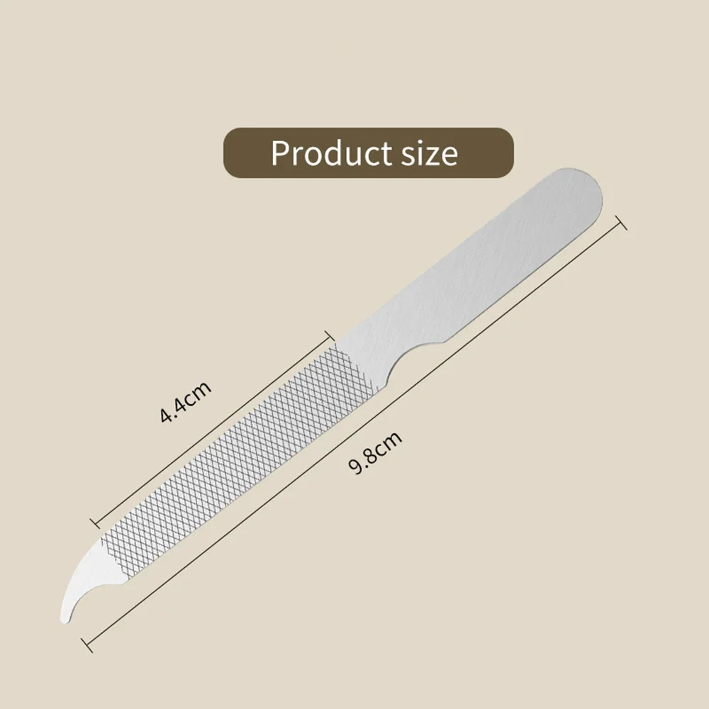 10Pcs/Set Stainless Steel Nail Files Nail Polishing Stripe Sprouts Files Manicure Tools Beauty Accessories Wholesale