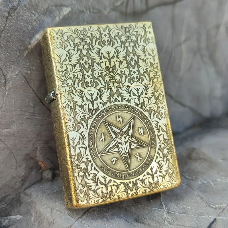 

ZORRO Brass 902 Kerosen Lighter, Personalized and Creative Carved Multi Style Men's Gift, Giving To Others As A Gift