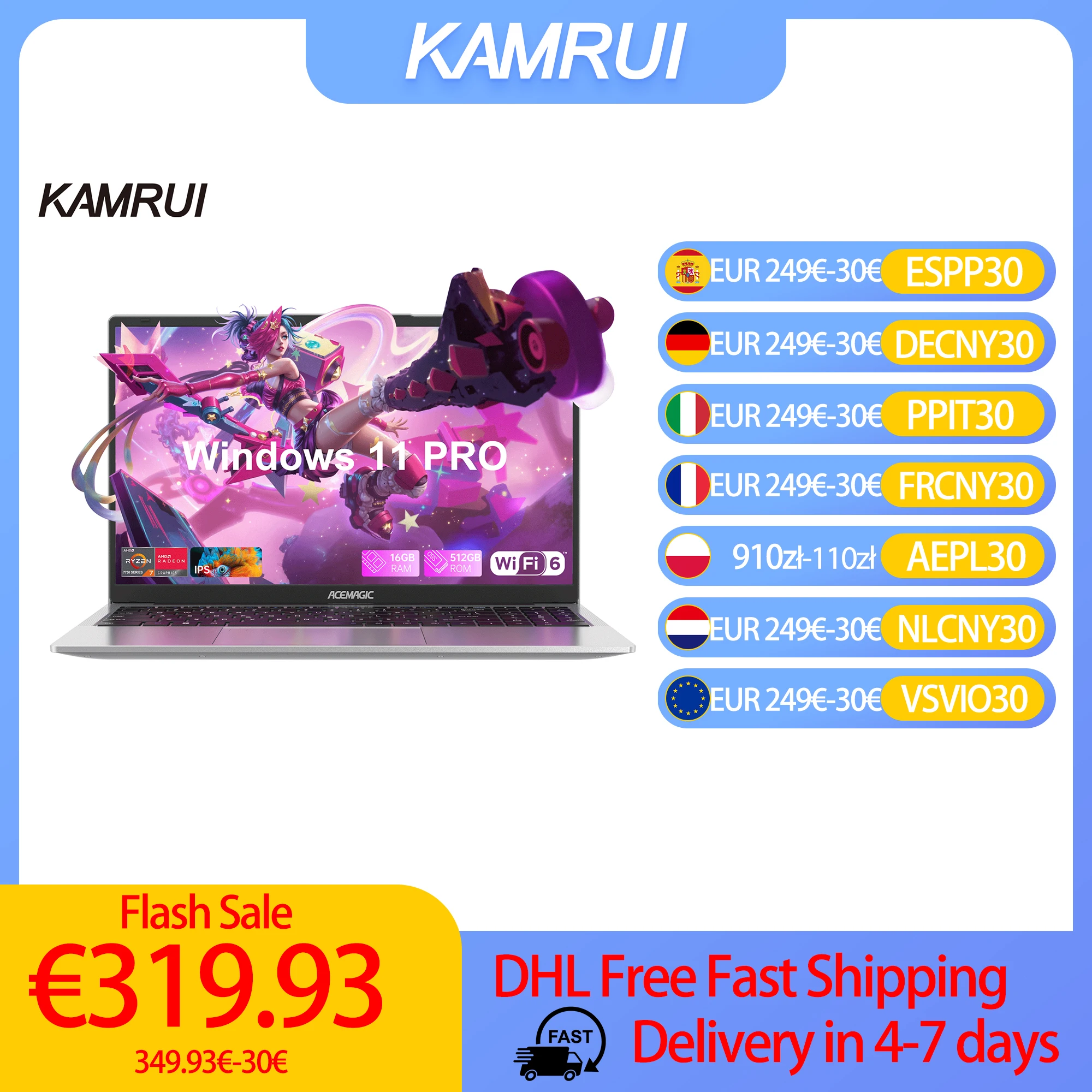 2025 New 14.1" Laptop – 32GB RAM, 2TB SSD, Intel i7-8650U, spēļu dators, birojam, portatīvs, Windows 11 Pro, 1920x1080.