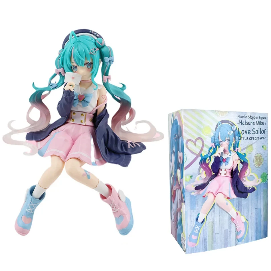 Nuova animazione Hatsune Miku Gigure seduto fatto a mano modello in PVC Action Figure Hatsune Miku modello carino giocattolo decorazione del desktop Colle