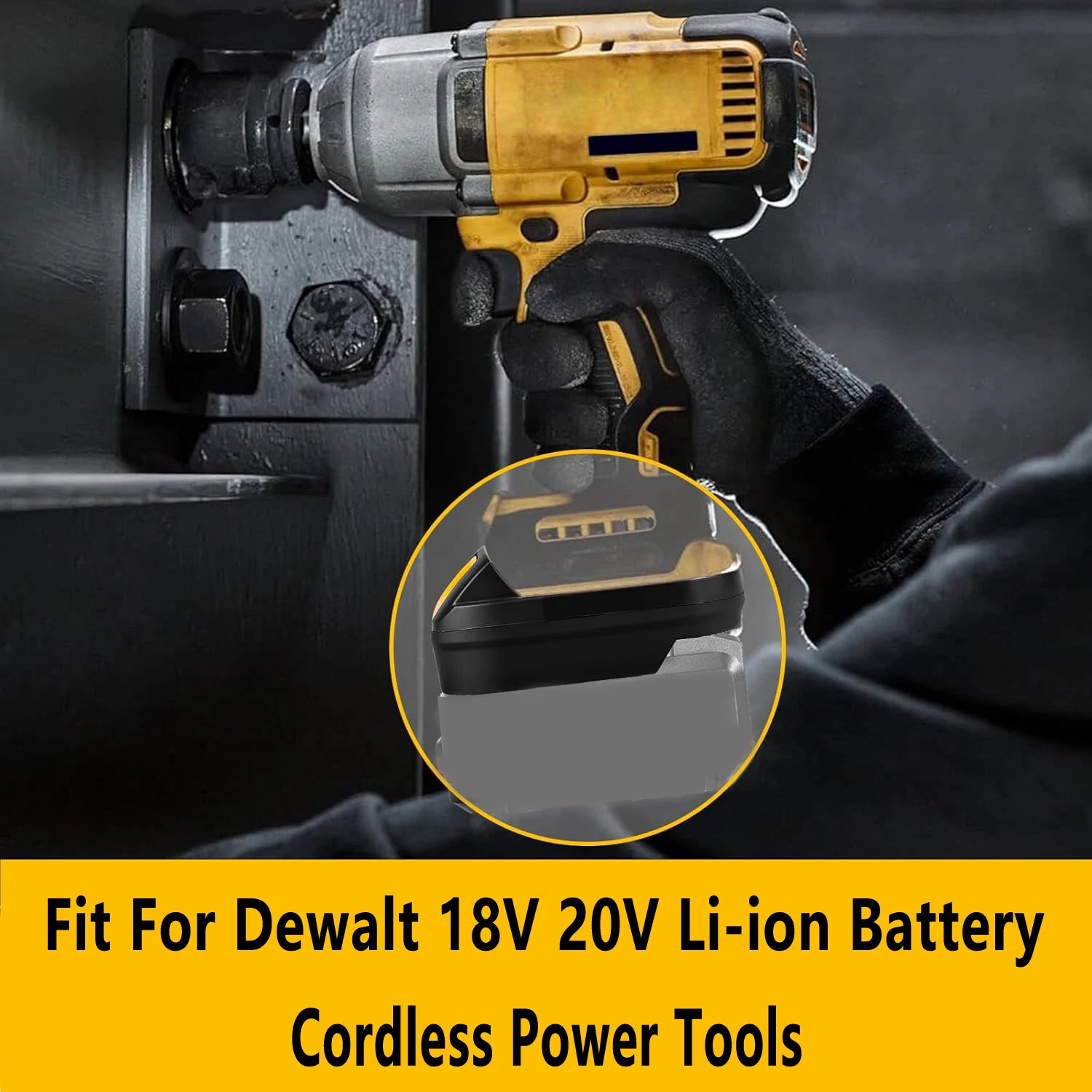 Convertidor adaptador de batería para batería de litio Bosch de 18V a herramientas eléctricas de batería de litio Dewalt 18V 20V DCB181 DCB182 DCB200