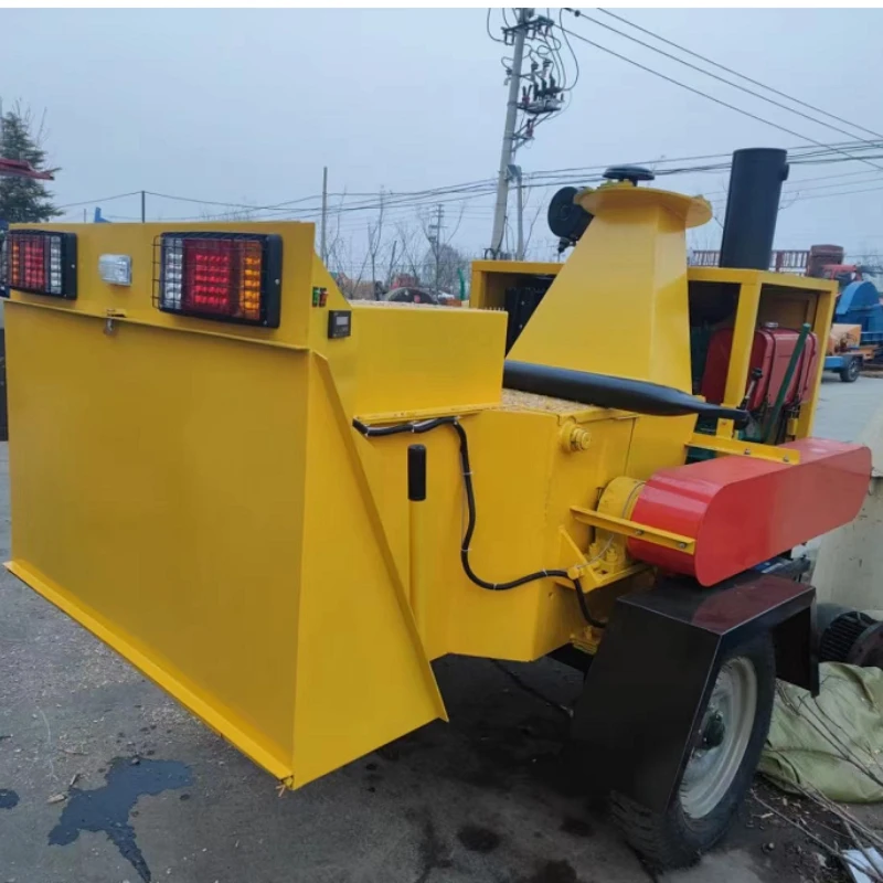 Mobile Diesel Wood Chipper Machine Wood Chippers Garden Wood Chipper Wood Sawdust Machine Wood Branch Hammer Mill Crusher