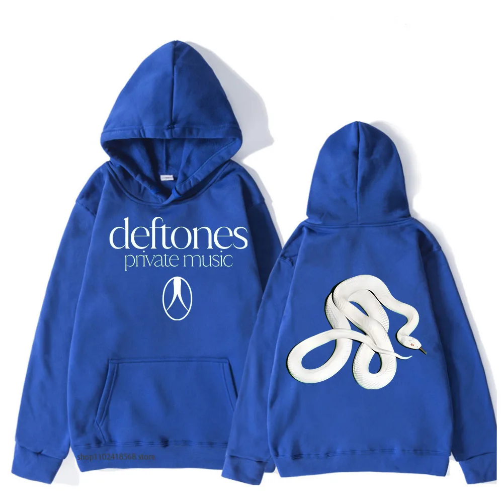 جديد DeFF Tones ألبوم الموسيقى الخاص 2025 هوديي الفرقة ديفتونز ثعبان البلوز الصوف الذكور البلوز كم طويل للجنسين الشارع الشهير #4