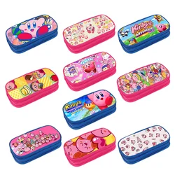 Star Kirby Student Pencil Case Portable Game Cartoon Print Child Pencil Box Back To School Supplies Teenage Cute Pen Storage Bag