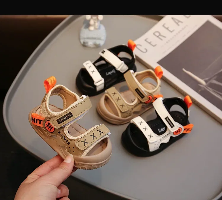 Baby Girls Sandals Summer New Walking Shoes Kids Soft Sole Beach Shoe 0-3 Years Old Kids Non Slip Casual Flat Shoes for Vacation