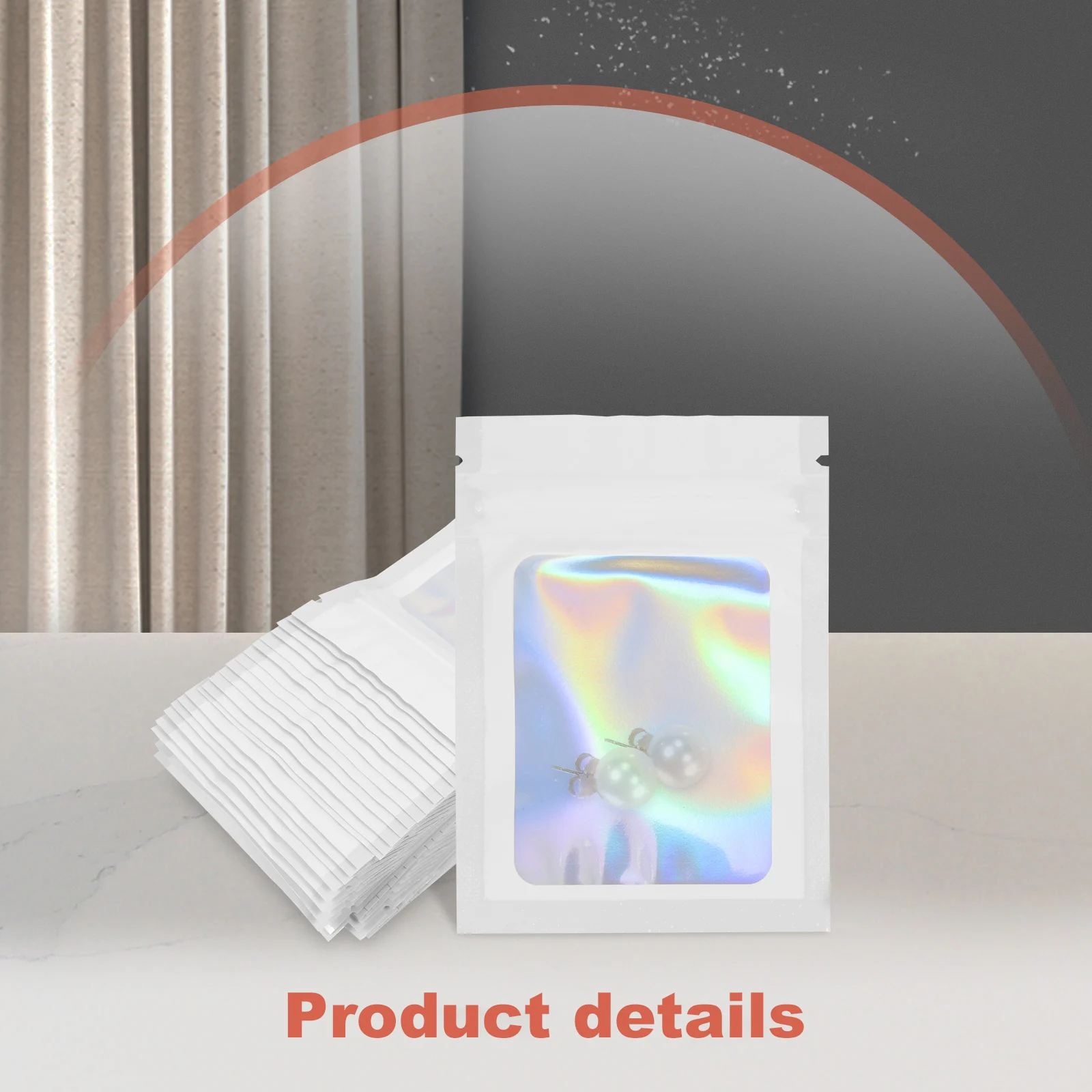 

100pcs Gift Packaging Bag For Jewelry Storage Waterproof Dust-Proof Resealable Plastic Self Seal Bags Small Portable Organizer