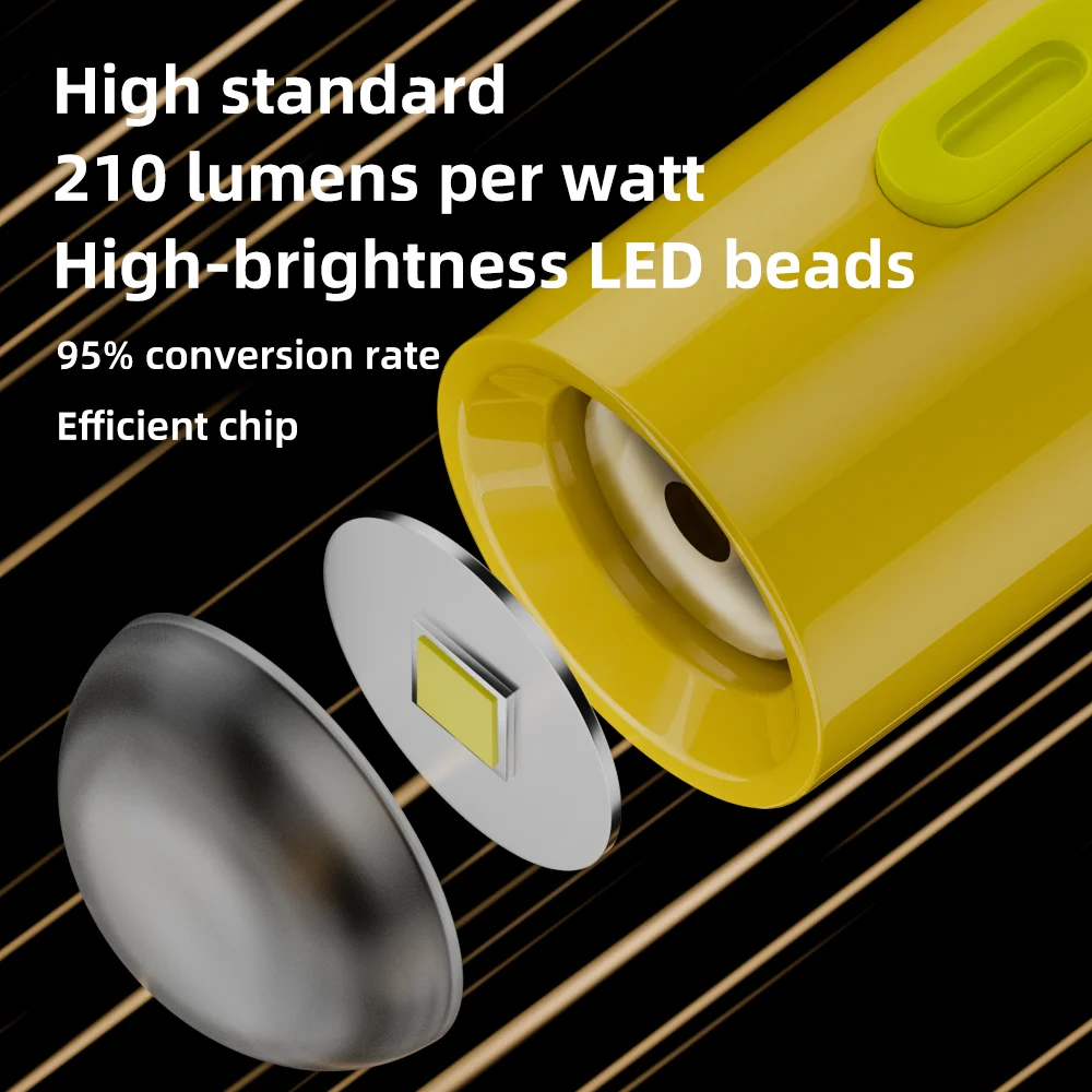 USB C LED มัลติฟังก์ชั่น Strong Light พ็อกเก็ตพวงกุญแจไฟฉายเดินป่ากลางแจ้ง Camping ไฟฉายขนาดเล็กไฟฉายขนาดเล็ก