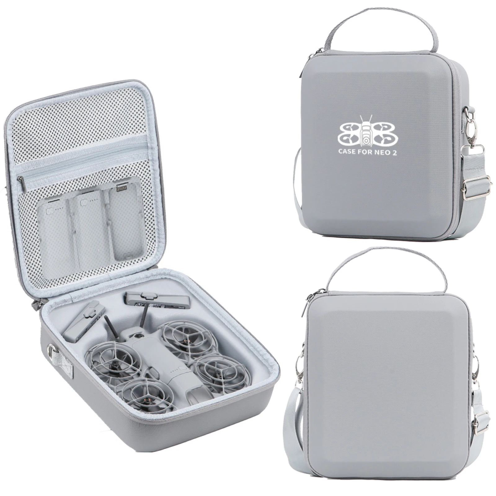 

Carrying Case for DJI Neo2 Fly More Combo Accessories, Portable EVA Storage Travel bag for DJI Neo2, 2-Battery, Charging Hub