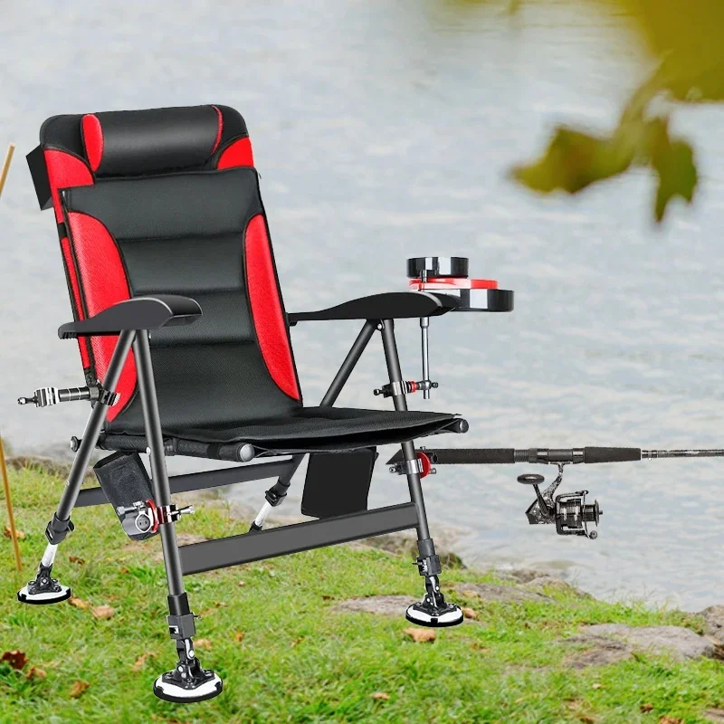 Outdoor Folding Chair, 600D Oxford Cloth Material, Lightweight and Portable, Suitable for Beach Picnics, Camping and Fishing