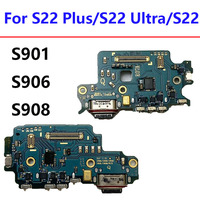 Charging Port For Samsung Galaxy S22 Ultra S908 S908B S908U S906B Plus S901U S906E S901B Board Pcb Dock Usb Connector Flex Plate