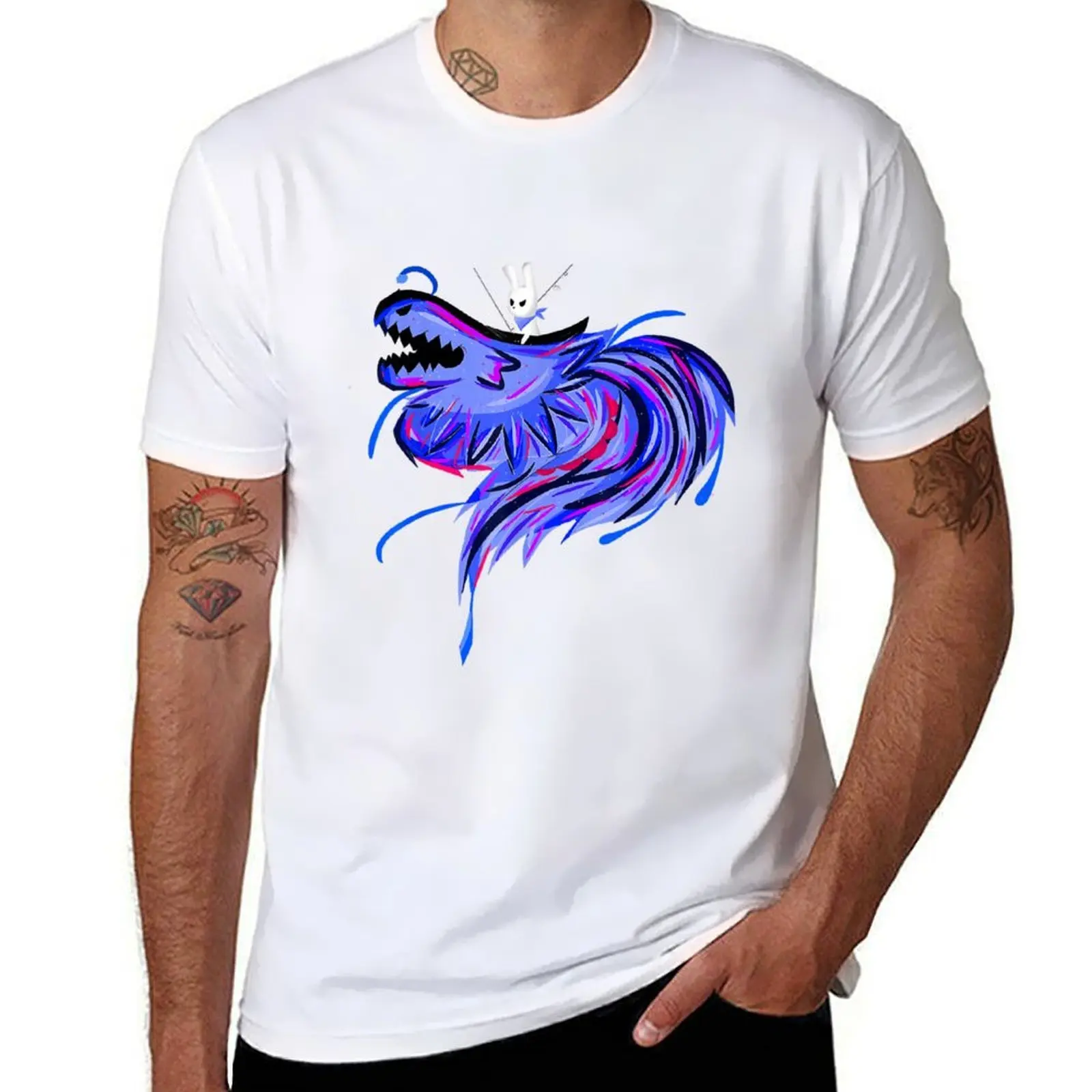 

Slugcat and Lizard T-Shirt t shirts cotton 100% t shirt man luxury T-Shirt