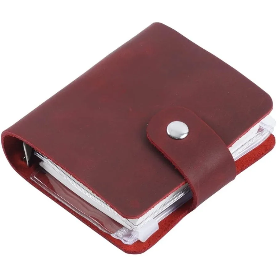 A9 натуральная кожа Jourl красный кожаный карманный размер ручной работы планировщик мини винтажный кожаный планировщик 120 листов страниц свободный Le