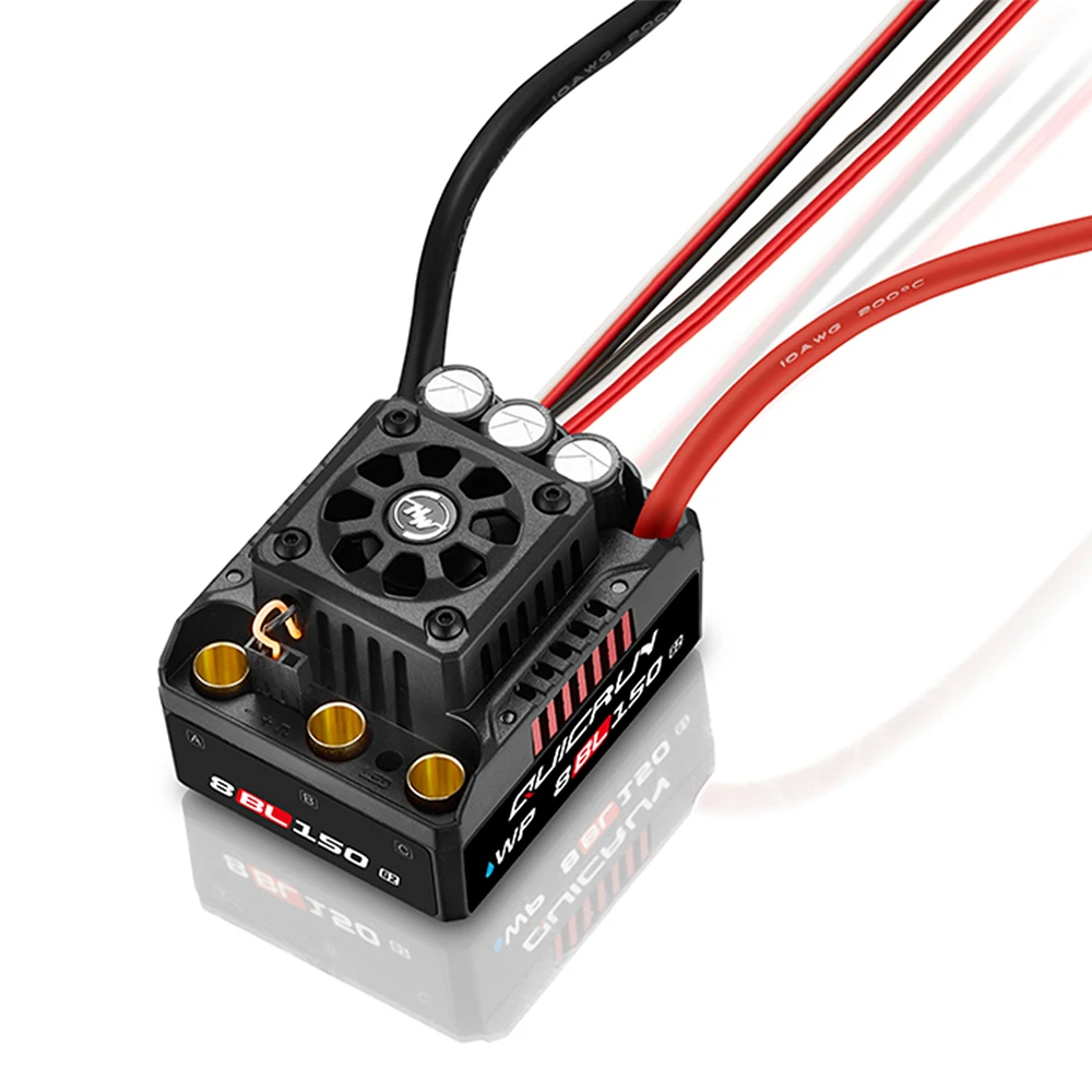 Hobbywing Quicrun 8BL150 G2 ESC 3-6S 150A lP67 wodoodporny wbudowany kondensator 2040uF bezszczotkowy bezczujnikowy dla 1/8 ciężarówki Monster