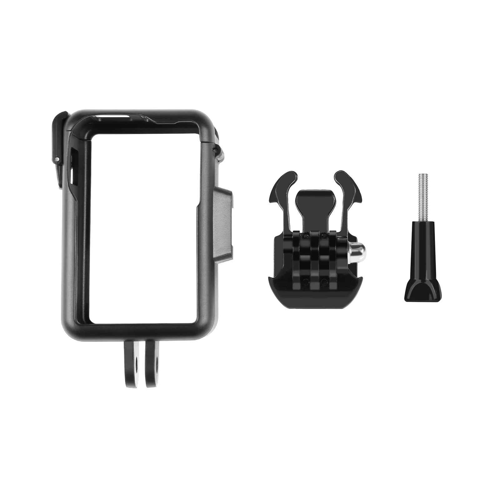 Puluz Voor Dji Osmo Actie 4 / 3 Verticale Plastic Beschermframe Kooi Met Koude Schoenen