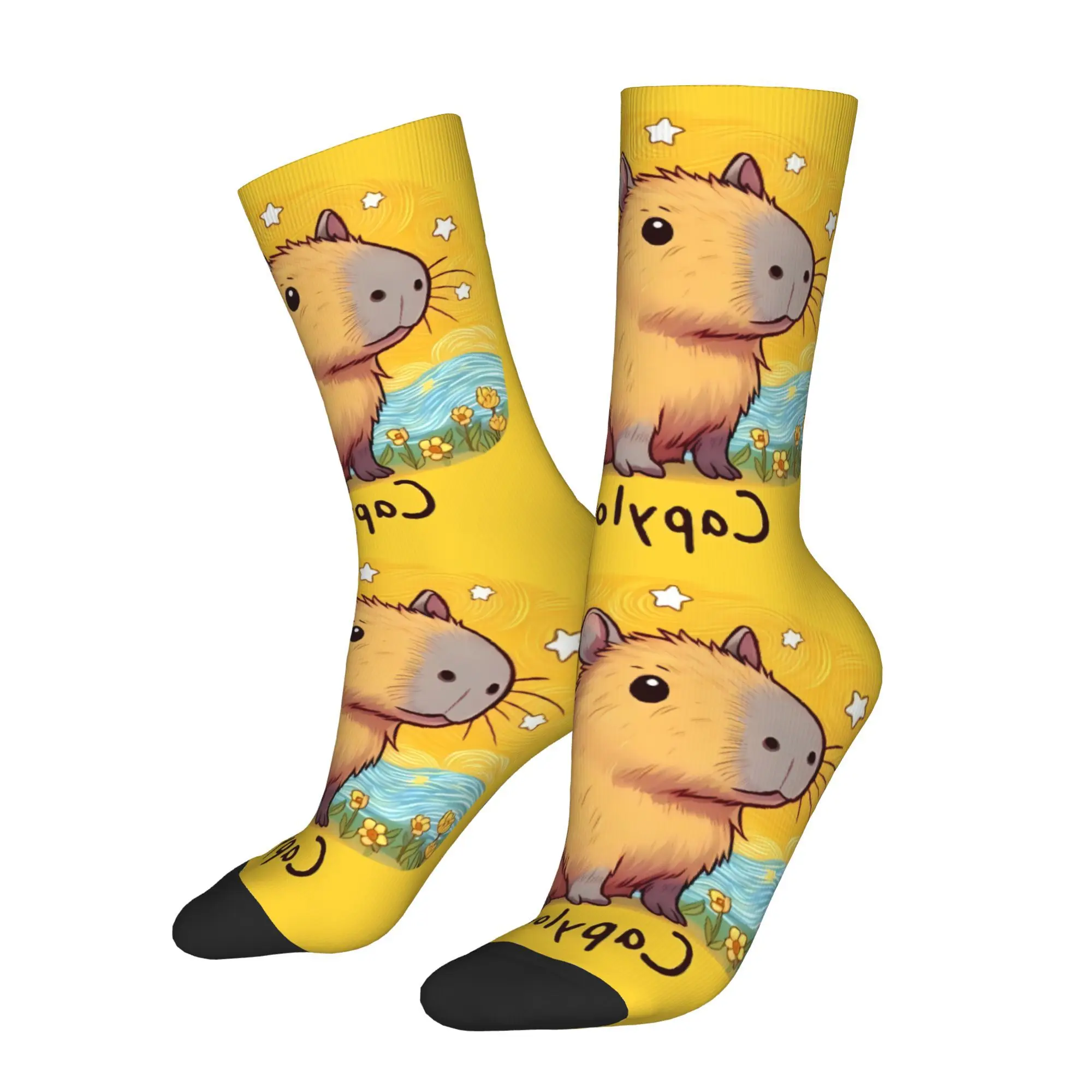 

Носки Capy Lovers с принтом, мужские модные полиэстеровые носки